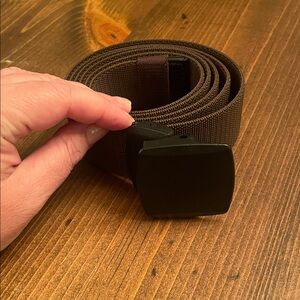 Brown Belt with Black Buckle fits 42” waist